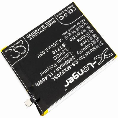 Meilan A5 Mobile SmartPhone Battery 3.8V 3000mAh Li-Poly MX520SL