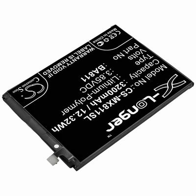 Meilan 6T Mobile SmartPhone Battery 3.85V 3200mAh Li-Poly MX811SL