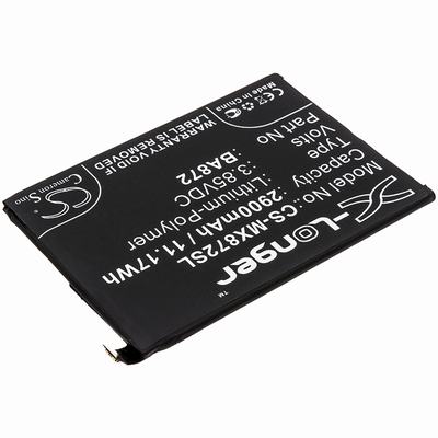 Meilan 16X Mobile SmartPhone Battery 3.85V 2900mAh Li-Poly MX872SL