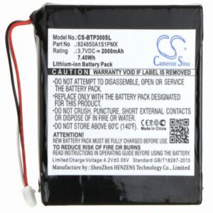 Blaupunkt TravelPilot TP300 GPS Battery 3.7V 2000mAh Li-ion BTP300SL