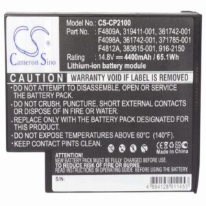 Compaq Pavilion ZE5512AP-DR222A Laptop Notebook Battery 14.8V 4400mAh Li-Ion CP2100