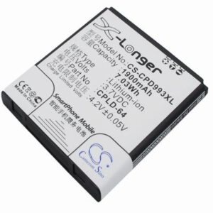 Coolpad 9930 Mobile Phone Battery 3.7V 1900mAh Li-ion CPD993XL