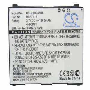 Casio G'zOne Brigade Mobile Phone Battery 3.7V 1200mAh Li-ion CTR741SL