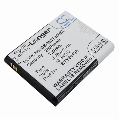 Mobistel Cynus T8 Mobile Phone Battery 3.8V 2000mAh Li-ion MCT800SL