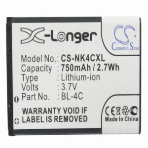Nokia 2650 Mobile Phone Battery 3.7V 750mAh Li-ion NK4CXL
