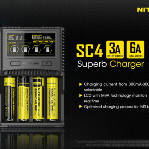 Nitecore SC4 Li-Ion 4 Slot Charger