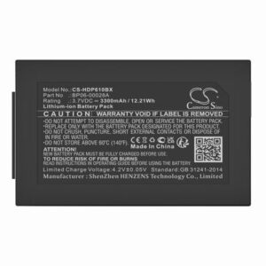 Honeywell Dolphin 6110 Scanner Battery 3.7V 3300mAh Li-ion HDP610BX