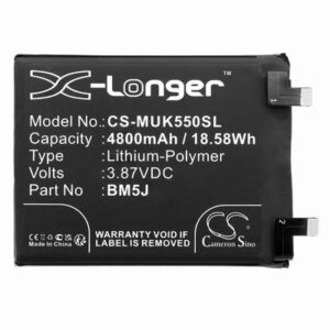 Redmi K50 Ultra Phone Battery 3.87V 4800mAh Li-Pl MUK550SL