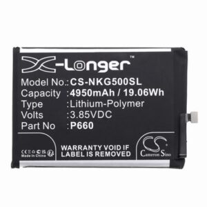 Nokia G50 Mobile Phone Battery 3.85V 4950mAh Li-Pl NKG500SL