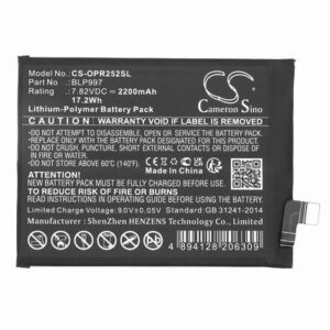 OPPO CPH2541 Phone Battery 7.82V 2200mAh Li-Pl OPR252SL