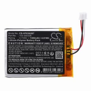 Visonic PowerMaster 360 Alarm Battery 3.7V 1300mAh Li-Pl VPX362BT
