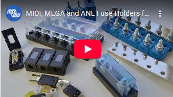 Midi Mega ANL fuses and fuse holders video