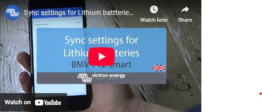 Sync Setings for lithium batteries