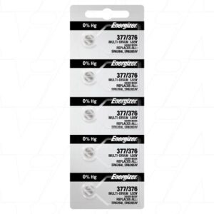 Energizer 377/376TZ Button Silver Oxide Battery 5Pack