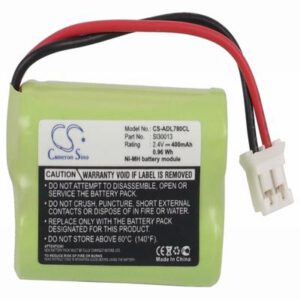 Audioline DECT 7500 Cordless Phone Battery 2.4V 400mAh Ni-MH ADL780CL