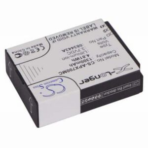Actionpro X7 Digital Camera Video Battery 3.7V 1300mAh Li-Ion APX700MC