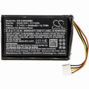 C-One e-ID Barcode Scanner Battery 3.7V 3450mAh Li-ion CXD320BX