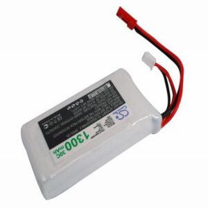 Airplane Remote Control Battery 7.4V 1300mAh Li-Polymer LP1302C30RT