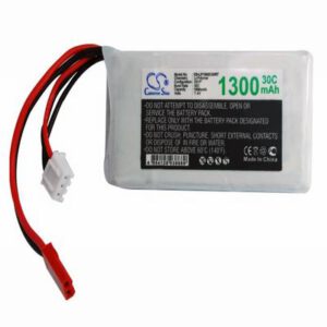 Airplane Remote Control Battery 7.4V 1300mAh Li-Polymer LP1302C30RT