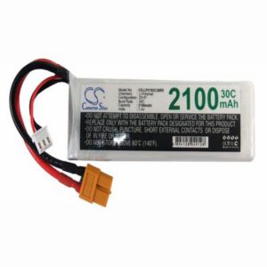 Airplane Remote Control Battery 7.4V 2100mAh Li-Polymer LP2102C30R5