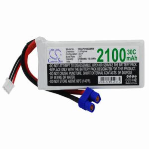 Airplane Remote Control Battery 7.4V 2100mAh Li-Polymer LP2102C30RN