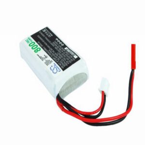 Airplane Remote Control Battery 7.4V 800mAh Li-Polymer LP8002C30RT