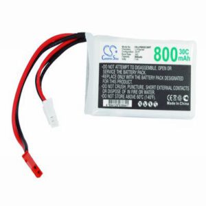 Airplane Remote Control Battery 7.4V 800mAh Li-Polymer LP8002C30RT