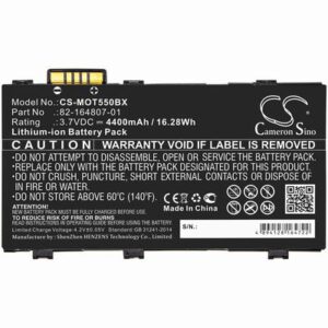 Motorola ES85 Barcode Scanner Battery 3.7V 4400mAh Li-ion MOT550BX