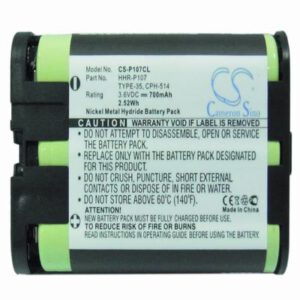 Panasonic KX-TG2215B Cordless Phone Battery 3.6V 700mAh Ni-MH P107CL