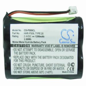 Panasonic KX-TG2670 Cordless Phone Battery 2.4V 1200mAh Ni-MH P509CL