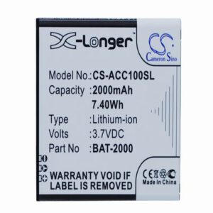 Acer Liquid C1 Mobile Phone Battery 3.7V 2000mAh Li-ion ACC100SL