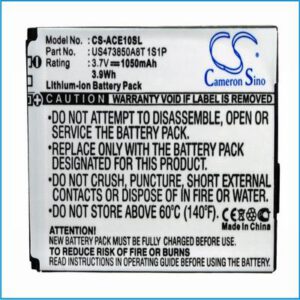Acer beTouch E100 Mobile Phone Battery 3.7V 1050mAh Li-Ion ACE10SL