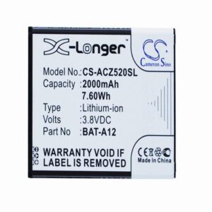 Acer Liquid Z520 Mobile Phone Battery 3.8V 2000mAh Li-ion ACZ520SL