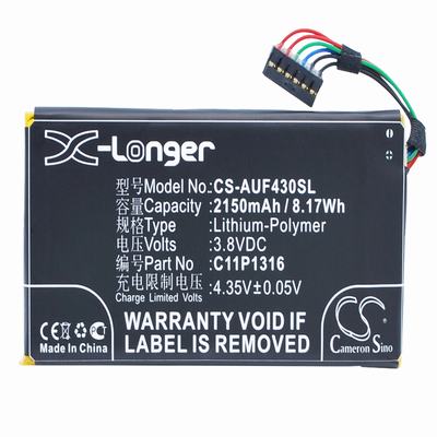 Asus A11 Tablet Battery 3.8V 2150mAh Li-Polymer AUF430SL