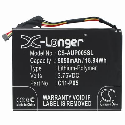 Asus PadFone Infinity A80 10.1 Tablet Battery 3.75V 5050mAh Li-Polymer AUP005SL