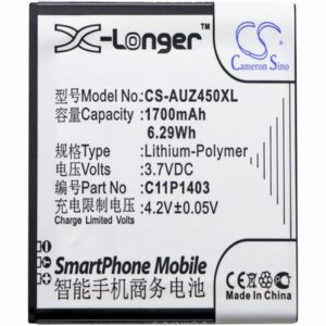 Asus A450CG Mobile SmartPhone Battery 3.7V 1700mAh Li-Poly AUZ450XL