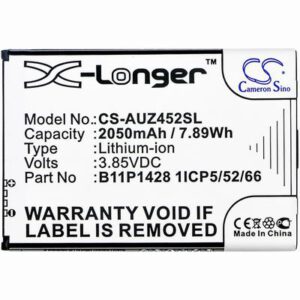 Asus X009DB Mobile SmartPhone Battery 3.85V 2050mAh Li-ion AUZ452SL