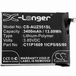 Asus X00DDA Mobile SmartPhone Battery 3.85V 3400mAh Li-Poly AUZ551SL