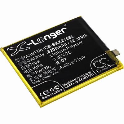 BBK 1725 Mobile SmartPhone Battery 3.85V 3200mAh Li-Poly BKX210SL