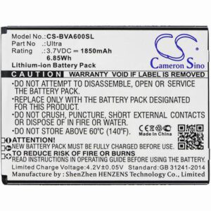 Blackview A6 Mobile SmartPhone Battery 3.7V 1850mAh Li-ion BVA600SL