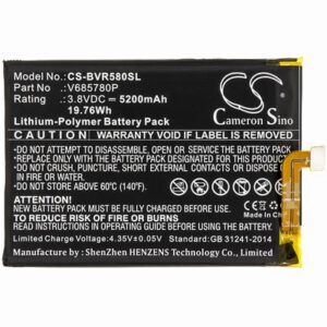 Blackview BV5800 Mobile SmartPhone Battery 3.8V 5200mAh Li-Poly BVR580SL