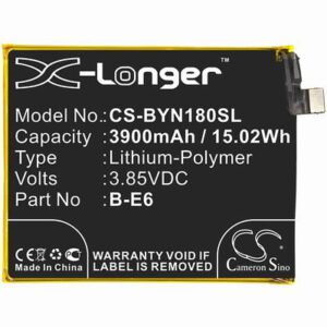 BBK NEX A Mobile SmartPhone Battery 3.85V 3900mAh Li-Poly BYN180SL