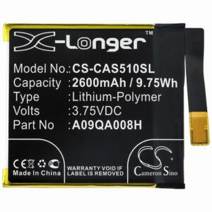 CATERPILLAR S50c Mobile SmartPhone Battery 3.75V 2600mAh Li-Poly CAS510SL