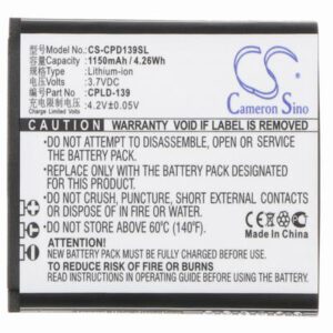 Coolpad 8021 Mobile SmartPhone Battery 3.7V 1150mAh Li-ion CPD139SL