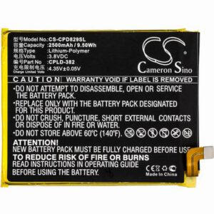 Coolpad 8298 Mobile SmartPhone Battery 3.8V 2500mAh Li-Poly CPD829SL