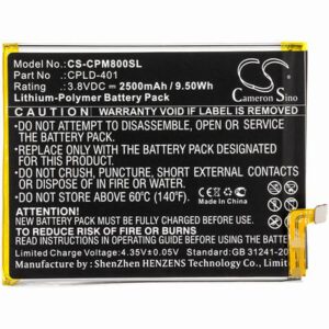 Coolpad A8-930 A8-831 Mobile SmartPhone Battery 3.8V 2500mAh Li-Poly CPM800SL