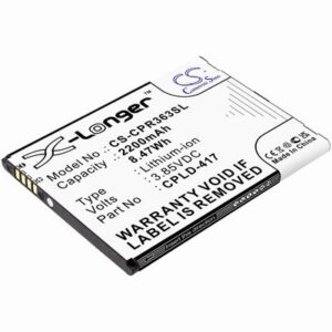 Coolpad BTR3635A Mobile SmartPhone Battery 3.85V 2200mAh Li-ion CPR363SL