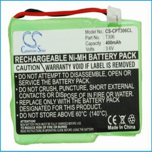 Telecom Colors Memo Cordless Phone Battery 3.6V 400mAh Ni-MH CPT306CL
