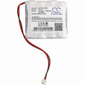 Interstate DRY0201 Door Lock Battery 6.0V 2700mAh Alkaline DRL120SL