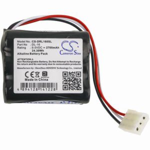 Kaba Ilco 700 Door Lock Battery 9.0V 2700mAh Alkaline DRL160SL